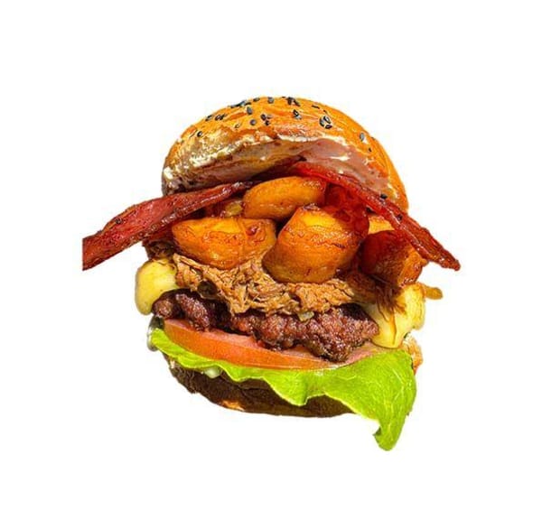 Hamburguesa Oiga Mire Vea | Salchimonster