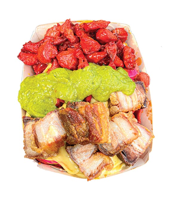Salchipapa Chicharrón y costilla para 2 personas | Salchimonster